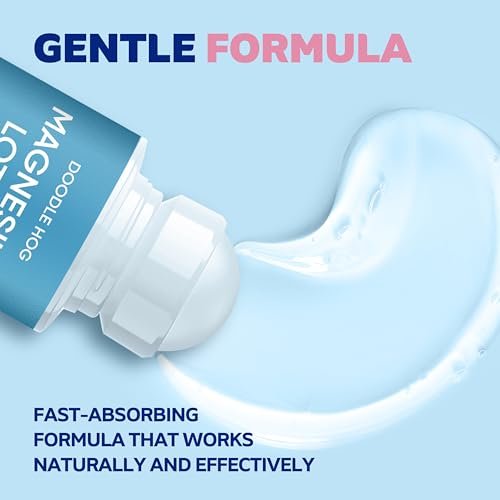 DOODLE HOG Magnesium Lotion für Kinder – mit Calendula, Aloe Vera und Kamille – Magnesiumlotion für besseren Schlaf – Hergestellt in den USA – Roll-On-Applikation – 3 fl oz (89 ml)
