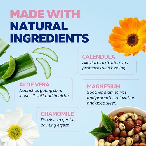 DOODLE HOG Magnesium Lotion für Kinder – mit Calendula, Aloe Vera und Kamille – Magnesiumlotion für besseren Schlaf – Hergestellt in den USA – Roll-On-Applikation – 3 fl oz (89 ml)
