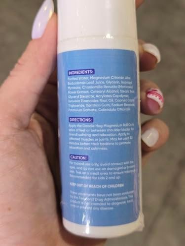 DOODLE HOG Magnesium Lotion für Kinder – mit Calendula, Aloe Vera und Kamille – Magnesiumlotion für besseren Schlaf – Hergestellt in den USA – Roll-On-Applikation – 3 fl oz (89 ml)