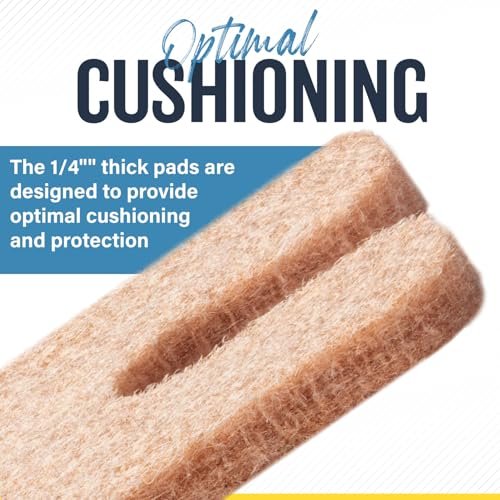 Mars Wellness U-förmige Hornhautpads für Füße, 1/4 Zoll dick, hautfarben, 30 Stück mit Kleberücken – Hornhautentferner für Füße, Hornhautpolster