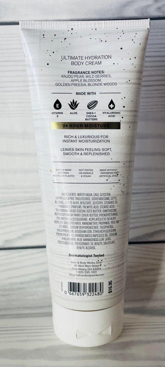 Bath & Body Works Pearberry Ultimate Hydration Body Cream 8 Unzen – Pack mit 2