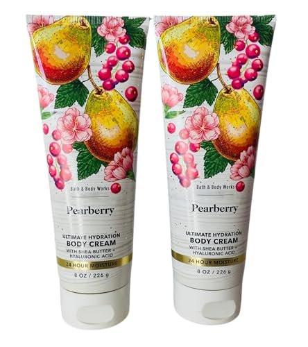 Bath & Body Works Pearberry Ultimate Hydration Body Cream 8 Unzen – Pack mit 2