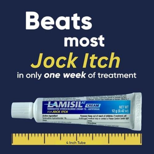 Lamisil Pilzcreme gegen Jock Itch | 1-Wochen-Behandlung | Klinisch erwiesen | Schnelle und wirksame Linderung von Juckreiz, Brennen und Rötungen | 0,42 oz (12 g)