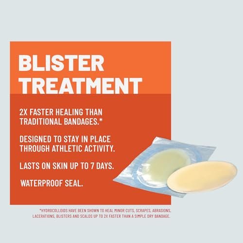 KT Health Blasenbehandlung Hydrokolloid-Pflaster, 8 Stück, Beige, wasserdicht