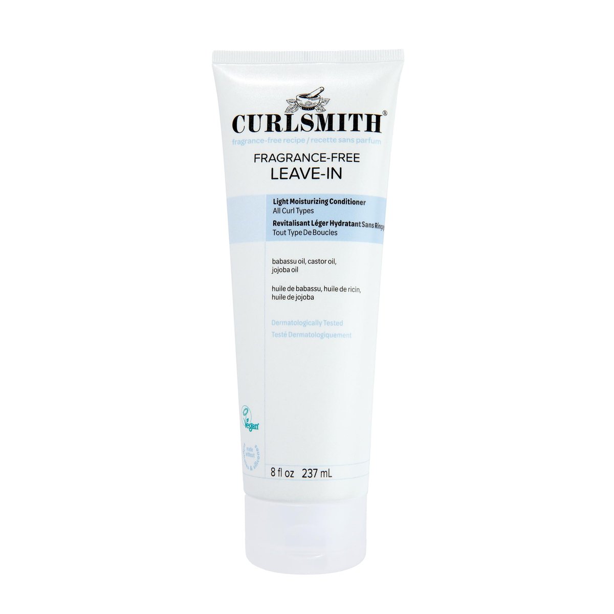 CURLSMITH Duftfreier Leave-In Conditioner, feuchtigkeitsspendende Tiefenpflege mit leichter Textur für weiche, definierte Locken (237 ml)
