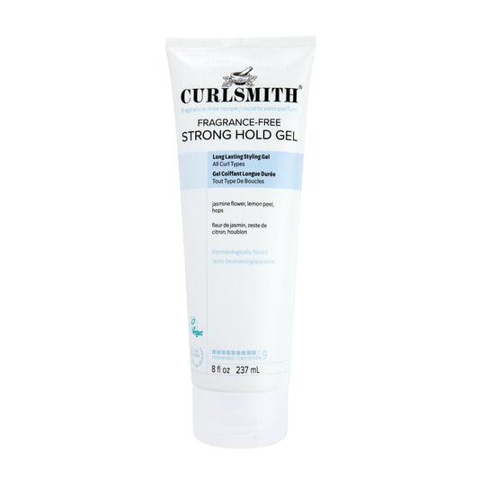 CURLSMITH Duftfreies Strong Hold Styling Gel – Lang anhaltende Frizz-Kontrolle für definierte Locken (237 ml)