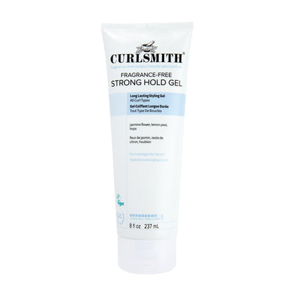 CURLSMITH Duftfreies Strong Hold Styling Gel – Lang anhaltende Frizz-Kontrolle für definierte Locken (237 ml)