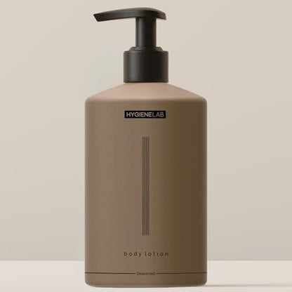 HygieneLab Body Lotion für Männer – EWG-zertifiziert, ultra-feuchtigkeitsspendend, ungiftig, schnell einziehend, parfümfrei, parabenfrei, sulfatfrei, tägliche Körperlotion für trockene Haut & empfindliche Haut, 12 oz