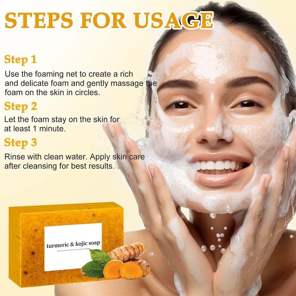 TPTAL Turmeric Wash & Care Set: Gesichtsreiniger & Seife mit Kurkuma, 2-teilig