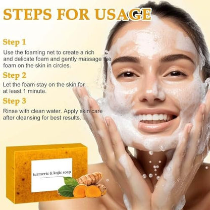 TPTAL Turmeric Wash & Care Set: Gesichtsreiniger & Seife mit Kurkuma, 2-teilig