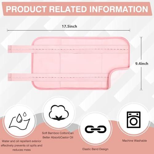 TORPNIA Rizinusöl-Pack – Verstellbare & wiederverwendbare Leberwickel für die Entgiftung, Rizinusöl-Wickel für den Bauch, wenig Sauerei, elastisches Band aus Bambus-Baumwolle, maschinenwaschbar, anti-Öl-Leck