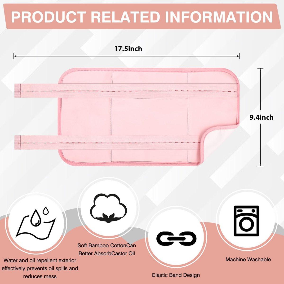 TORPNIA Rizinusöl-Pack – Verstellbare & wiederverwendbare Leberwickel für die Entgiftung, Rizinusöl-Wickel für den Bauch, wenig Sauerei, elastisches Band aus Bambus-Baumwolle, maschinenwaschbar, anti-Öl-Leck