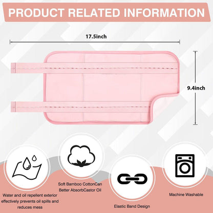 TORPNIA Rizinusöl-Pack – Verstellbare & wiederverwendbare Leberwickel für die Entgiftung, Rizinusöl-Wickel für den Bauch, wenig Sauerei, elastisches Band aus Bambus-Baumwolle, maschinenwaschbar, anti-Öl-Leck