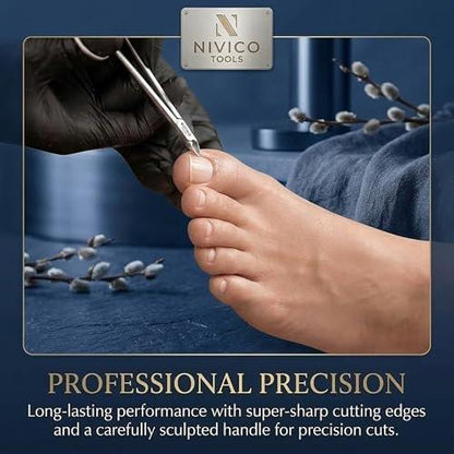 Nivico Tools Premium Cuticle Nipper mit Ringgriff – Professioneller chirurgischer Edelstahl-Cuticle-Trimmer & Nagelhautknipser – Scherenartiger Griff für ultimative Präzision bei Maniküre & Pediküre