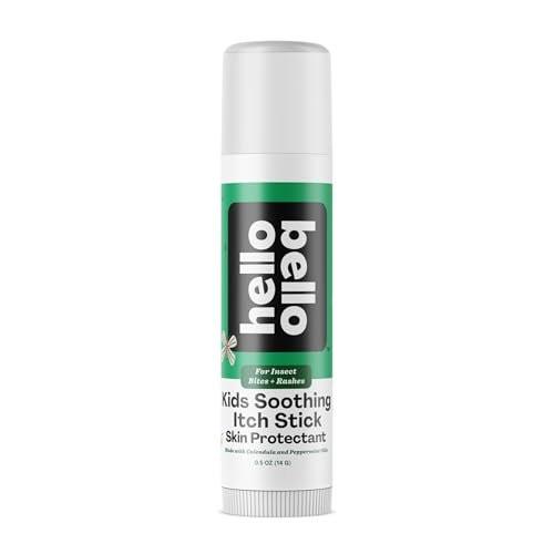 Hello Bello Kids Beruhigender Juckreiz-Stick, 0,5 oz, Hautschutz mit Ringelblume und Pfefferminzöl, gegen Insektenstiche und Hautausschläge