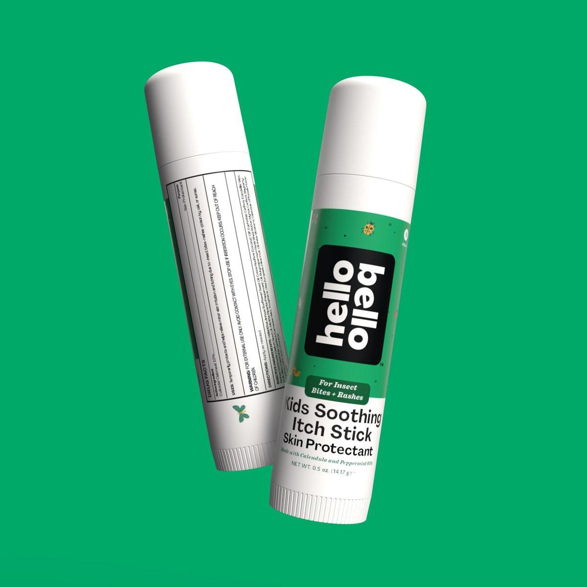 Hello Bello Kids Beruhigender Juckreiz-Stick, 0,5 oz, Hautschutz mit Ringelblume und Pfefferminzöl, gegen Insektenstiche und Hautausschläge