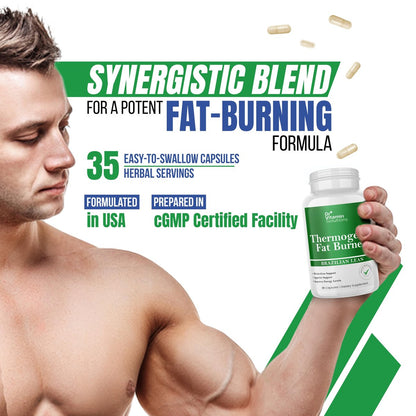 Thermogene Fatburner Brazilian Lean – Abnehmkapseln für Frauen & Männer | Appetitzügler & Stoffwechsel-Booster mit Grüntee, Garcinia | Bauchfett, Energie & Blähungen Unterstützung – 35 Kapseln