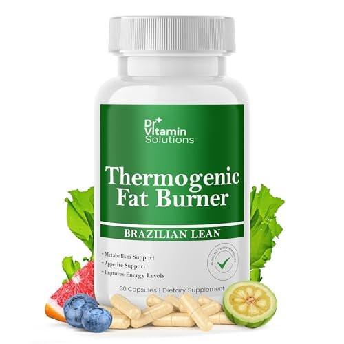 Thermogener Fatburner für Frauen und Männer - Brasilianische Diätpillen | Appetitzügler & Stoffwechsel-Booster mit grünem Tee, Garcinia, ACV | Bauchfett, Energie & Blähungen Unterstützung, Non-GMO, Hergestellt in USA