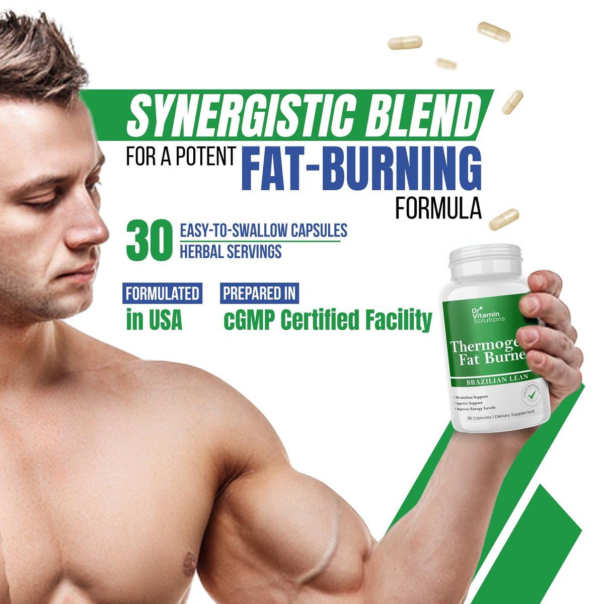Thermogener Fatburner für Frauen und Männer - Brasilianische Diätpillen | Appetitzügler & Stoffwechsel-Booster mit grünem Tee, Garcinia, ACV | Bauchfett, Energie & Blähungen Unterstützung, Non-GMO, Hergestellt in USA