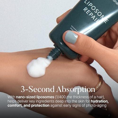 shaishaishai LIPOSOME REPAIR MILKY Cream – Feuchtigkeitsspendende, leichte Barrierepflege mit Kollagen-Boost, ultra-beruhigende Feuchtigkeit, nicht fettend, parfümfrei, koreanische Hautpflege, 50 ml