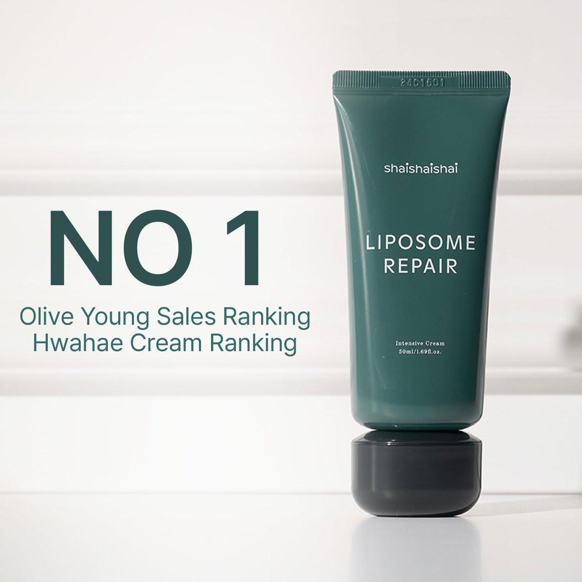 shaishaishai LIPOSOME REPAIR MILKY Cream – Feuchtigkeitsspendende, leichte Barrierepflege mit Kollagen-Boost, ultra-beruhigende Feuchtigkeit, nicht fettend, parfümfrei, koreanische Hautpflege, 50 ml