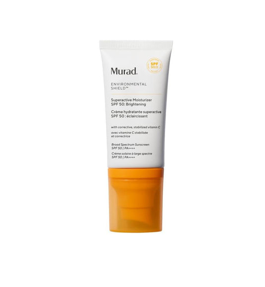 Murad Superactive Brightening Moisturizer SPF 50 – Vitamin-C-reiche, ultraleichte Feuchtigkeitspflege mit Lipid-Boosting-Technologie für vorbeugenden Anti-Aging-Schutz vor UVA/UVB – 1,7 Fl Oz
