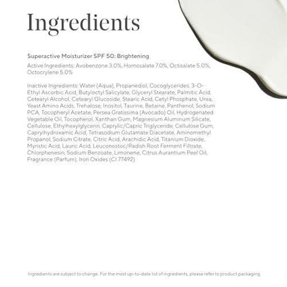 Murad Superactive Brightening Moisturizer SPF 50 – Vitamin-C-reiche, ultraleichte Feuchtigkeitspflege mit Lipid-Boosting-Technologie für vorbeugenden Anti-Aging-Schutz vor UVA/UVB – 1,7 Fl Oz