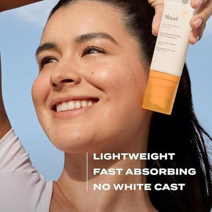 Murad Superactive Brightening Moisturizer SPF 50 – Vitamin-C-reiche, ultraleichte Feuchtigkeitspflege mit Lipid-Boosting-Technologie für vorbeugenden Anti-Aging-Schutz vor UVA/UVB – 1,7 Fl Oz