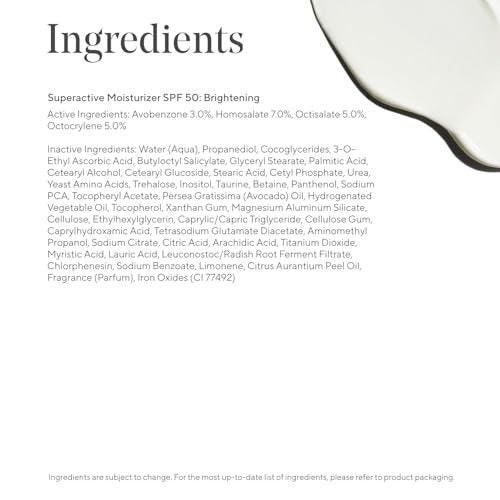 Murad Superactive Brightening Moisturizer SPF 50 – Vitamin-C-reiche, ultraleichte Feuchtigkeitspflege mit Lipid-Boosting-Technologie für vorbeugenden Anti-Aging-Schutz vor UVA/UVB – 1,7 Fl Oz