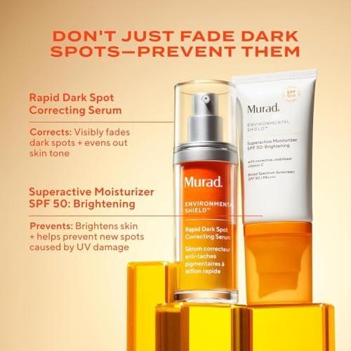 Murad Superactive Brightening Moisturizer SPF 50 – Vitamin-C-reiche, ultraleichte Feuchtigkeitspflege mit Lipid-Boosting-Technologie für vorbeugenden Anti-Aging-Schutz vor UVA/UVB – 1,7 Fl Oz