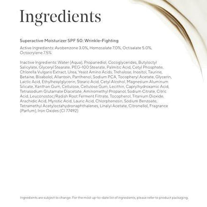 Murad Superactive Anti-Falten Feuchtigkeitscreme mit SPF 50 - Bio-Retinoid Ultra-Sheer Gesichtssonnencreme gegen feine Linien und Falten mit UV-Schutz - 50 ml