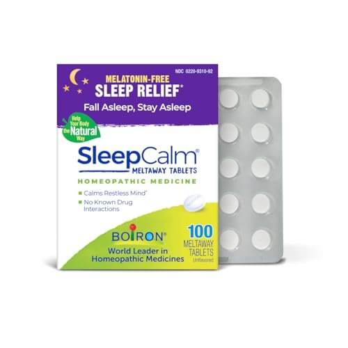 Boiron SleepCalm Tabletten – 100 Stück für tiefen, erholsamen Schlaf – Melatoninfrei und nicht gewohnheitsbildend