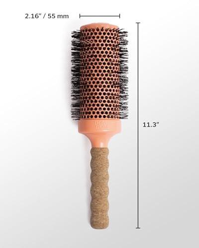 Dom Dom Keramikbürste Nr. 6 (Medium / 55 mm) – Pflege für glänzendes Haar