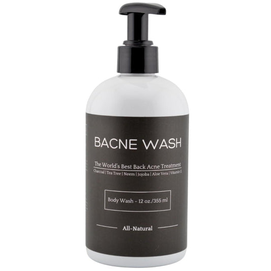 Bacne Wash: Natürlicher Reiniger gegen Rückenakne mit Kohle, Jojobaöl, Teebaumöl, Neemöl, Aloe Vera, Kolloidalem Hafermehl und Vitamin E – Körperakne-Waschmittel für alle Hauttypen