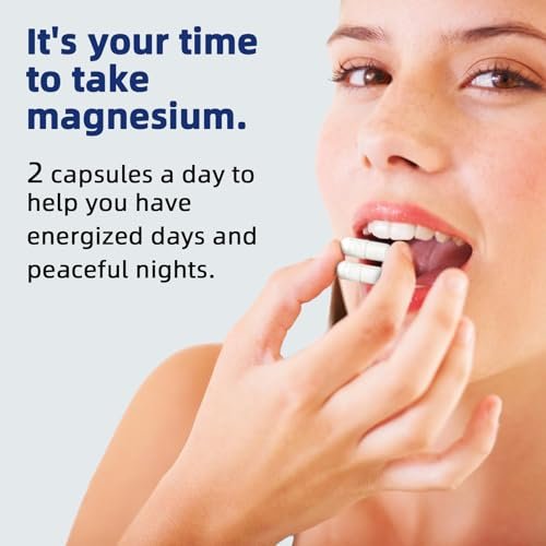 DRFOSTER Magnesiumcitrat Kapseln – Hochdosiertes reines Magnesium 400 mg für Verstopfung, Schlaf, Muskeln & Herz – Non-GMO 110 vegane Kapseln