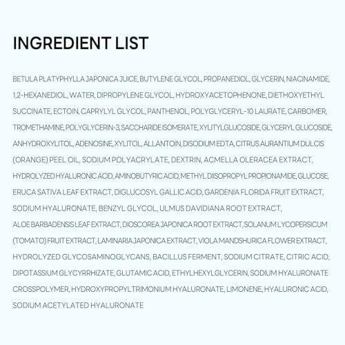 slowPURE Hydration Texture Serum – 80% Birkensaft, 7-fach Hyaluronsäure & Ectoin, feuchtigkeitsspendendes koreanisches Serum für tiefe Hydration und glatte Textur, 50 ml