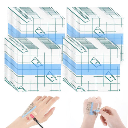 100 Stück Make-up Handpaletten-Aufkleber, Einweg-Make-up-Mischpalette, wasserfeste Foundation-Mischschale für Frauen und Mädchen
