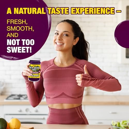 Biolore Elderberry Sea Moss Gel 8oz – Wildcrafted Seamoss, Ohne Zuckerzusatz, Vegan, Hergestellt in den USA – Elderberry Sea Moss Aufstrich & Superfood Spread