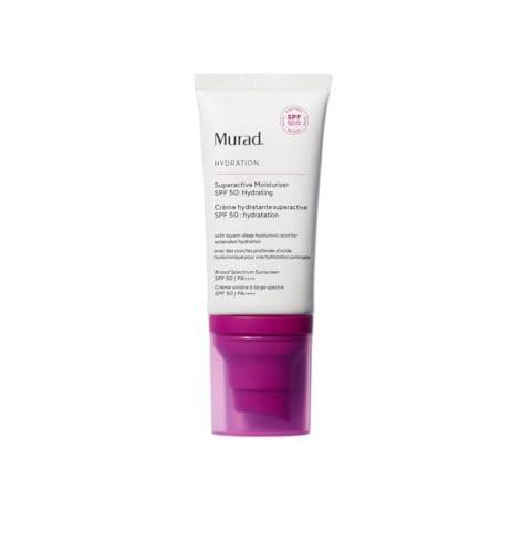 Murad Superactive Hydrating Moisturizer SPF 50 – Feuchtigkeitsspendende Tagescreme mit Hyaluronsäure für pralle, geschmeidige Haut – 1,7 FL OZ
