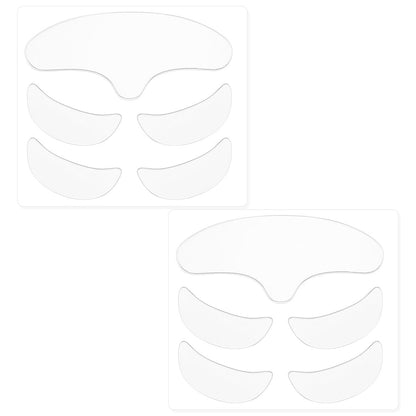 WY LIGHTING LEVEL 10er-Pack Stirnrunzeln-Pflaster Wiederverwendbare Anti-Falten-Pflaster Silikon-Gesichtsband zur Glättung feiner Linien und Fältchen für Damen