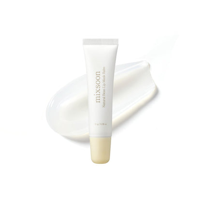 mixsoon Natural Bean Lip Mask Balm – Feuchtigkeitsspendender Lippenbalsam mit fermentierten Bohnen und Sheabutter, vegane Formel für geschmeidige Lippen, 11 g