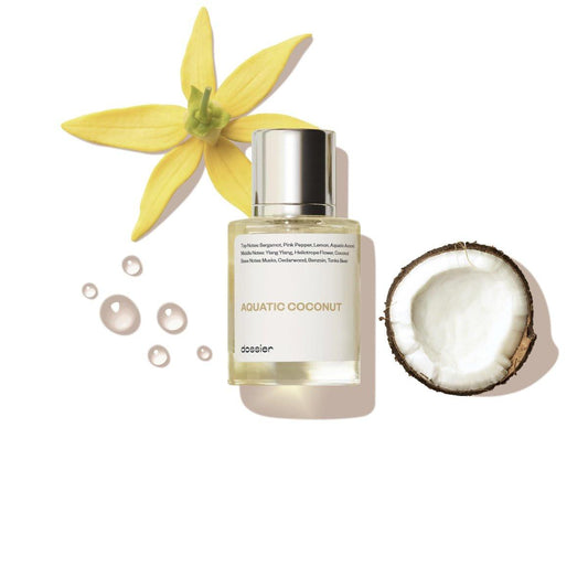 Dossier - Aquatic Coconut - Eau de Parfum - Inspiriert von Beach Walk - Lang anhaltender Duft - Vegan - Parabenfrei - Unisex - 50 ml / 1,7 oz