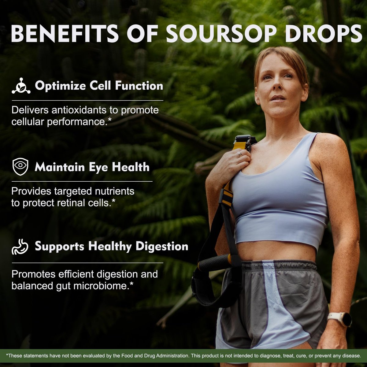 8-in-1 Graviola Soursop Blattextrakt Flüssig - Soursop Bitters mit Seemoos, Ashwagandha und Kurkuma für Immunsystem, Leber, Schlaf, Antioxidantien & Zellunterstützung, 30 ml