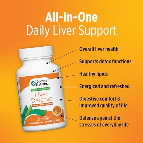 DOCTORS' PREFERRED Liver Defense mit Mariendistel | 60 Kapseln