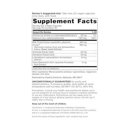 DOCTORS' PREFERRED Liver Defense mit Mariendistel | 60 Kapseln