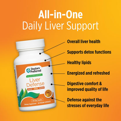 DOCTORS' PREFERRED Liver Defense mit Mariendistel | 60 Kapseln