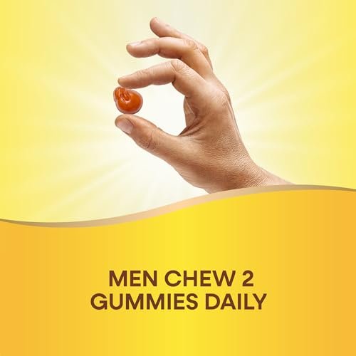 Nature's Way Alive! Zero Sugar Männer Multivitamin Gummis – Energie & Muskelfunktion*, Pfirsichgeschmack, 80 Gummis