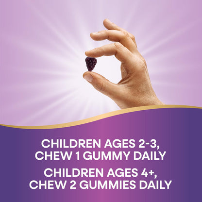 Nature's Way Sambucus Zero Sugar Immun-Gummis für Kinder - Holunder, Vitamin C, Zink, 70 Stück