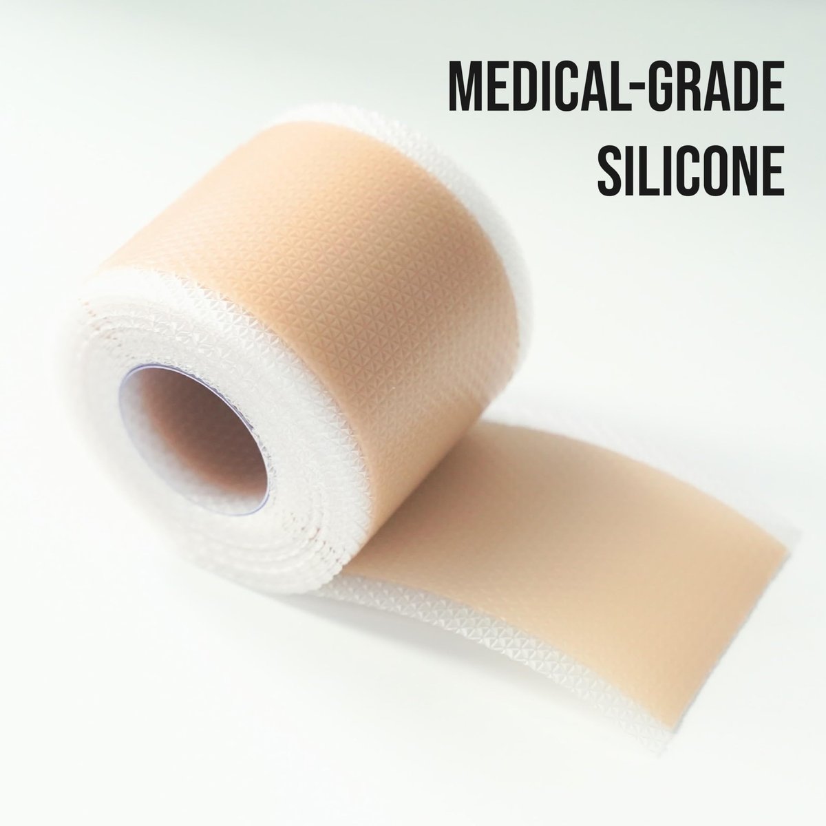 Quitch Silikon-Narbenpflaster für chirurgische Narben – Narbenband aus Silikon, C-Section Recovery Must Haves, Tummy Tuck Recovery, Postpartum Essentials Narbenbehandlung (Nude) 4x150cm
