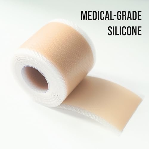 Quitch Silikon-Narbenpflaster für chirurgische Narben, Silikon-Narbenband, C-Section Recovery Must Haves, Tummy Tuck Recovery Must Haves, Postpartum Essentials Narbenbehandlung (Floral) 4x150cm